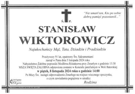 Ś.P. Stanisław Wiktorowicz